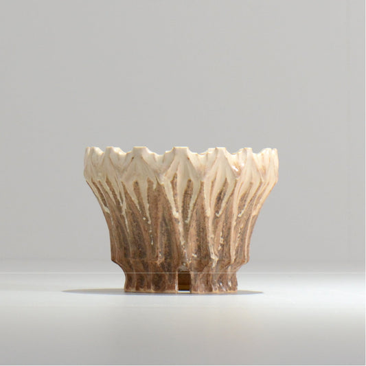 中野 明彦 / KIRIKO‗n11 / 約 φ10cm / S / アンバー / 植木鉢