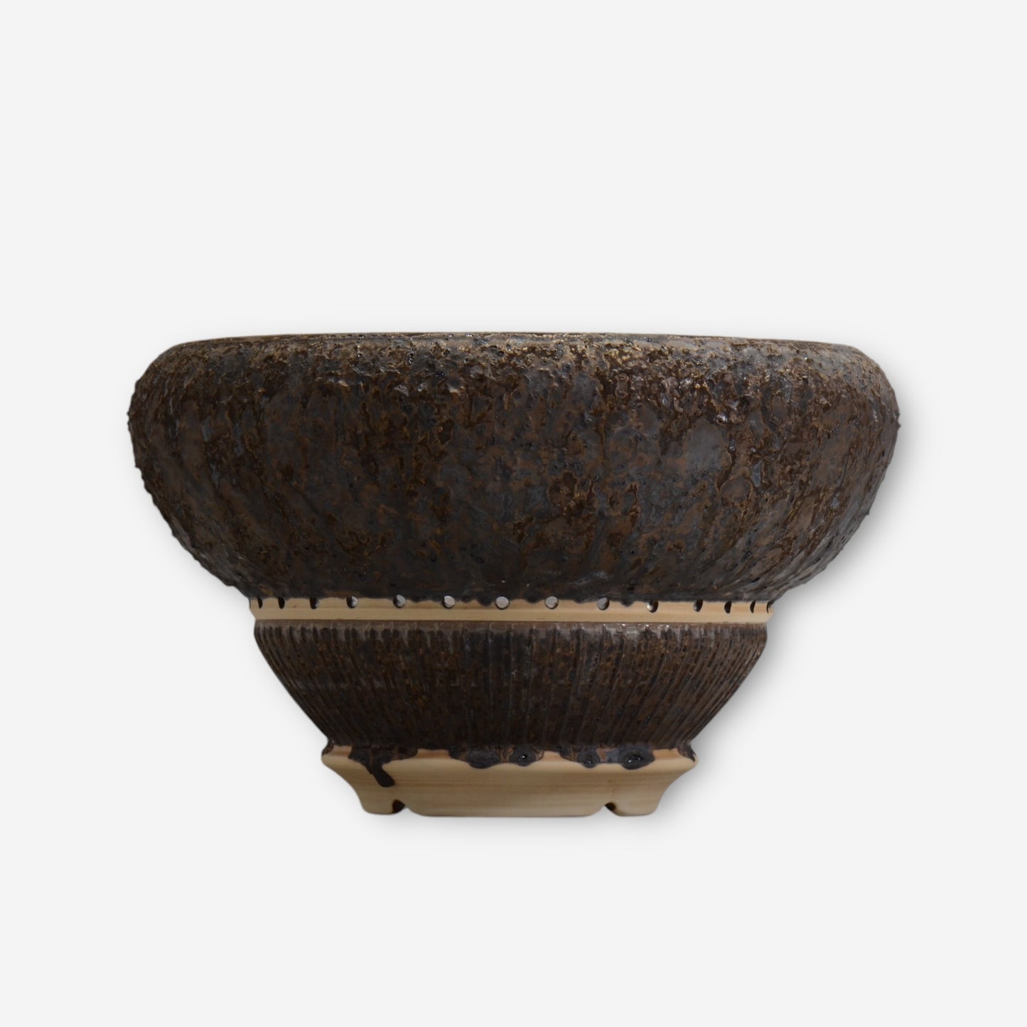 13.陶房KIBI / 金泥 / kindei_01_big / 大鉢 / 約 φ31cm / 植木鉢