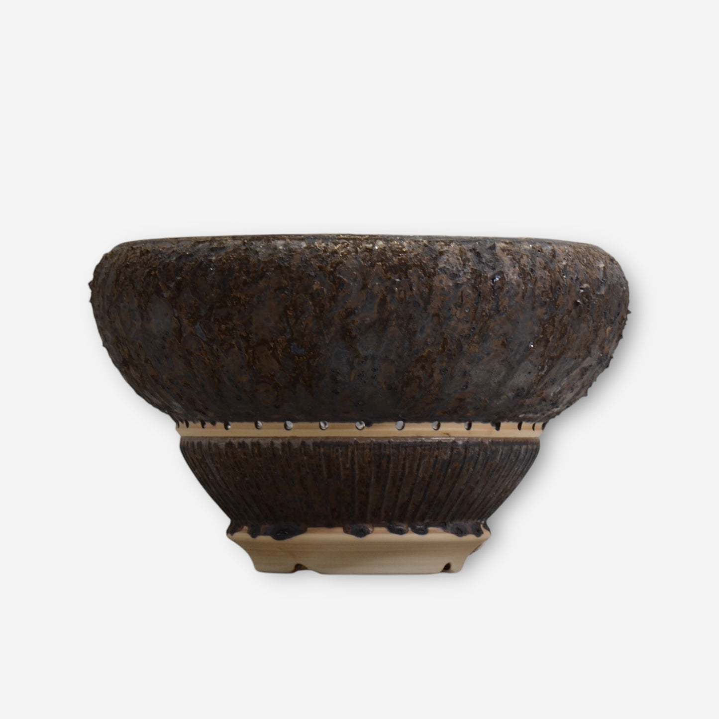 13.陶房KIBI / 金泥 / kindei_01_big / 大鉢 / 約 φ31cm / 植木鉢