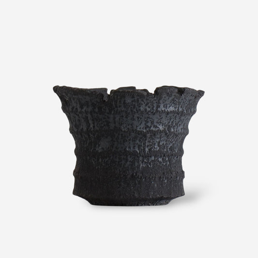 菊地元野 / AVOCADO BORDER ブラック 05 / L / 約φ14.0cm / 植木鉢