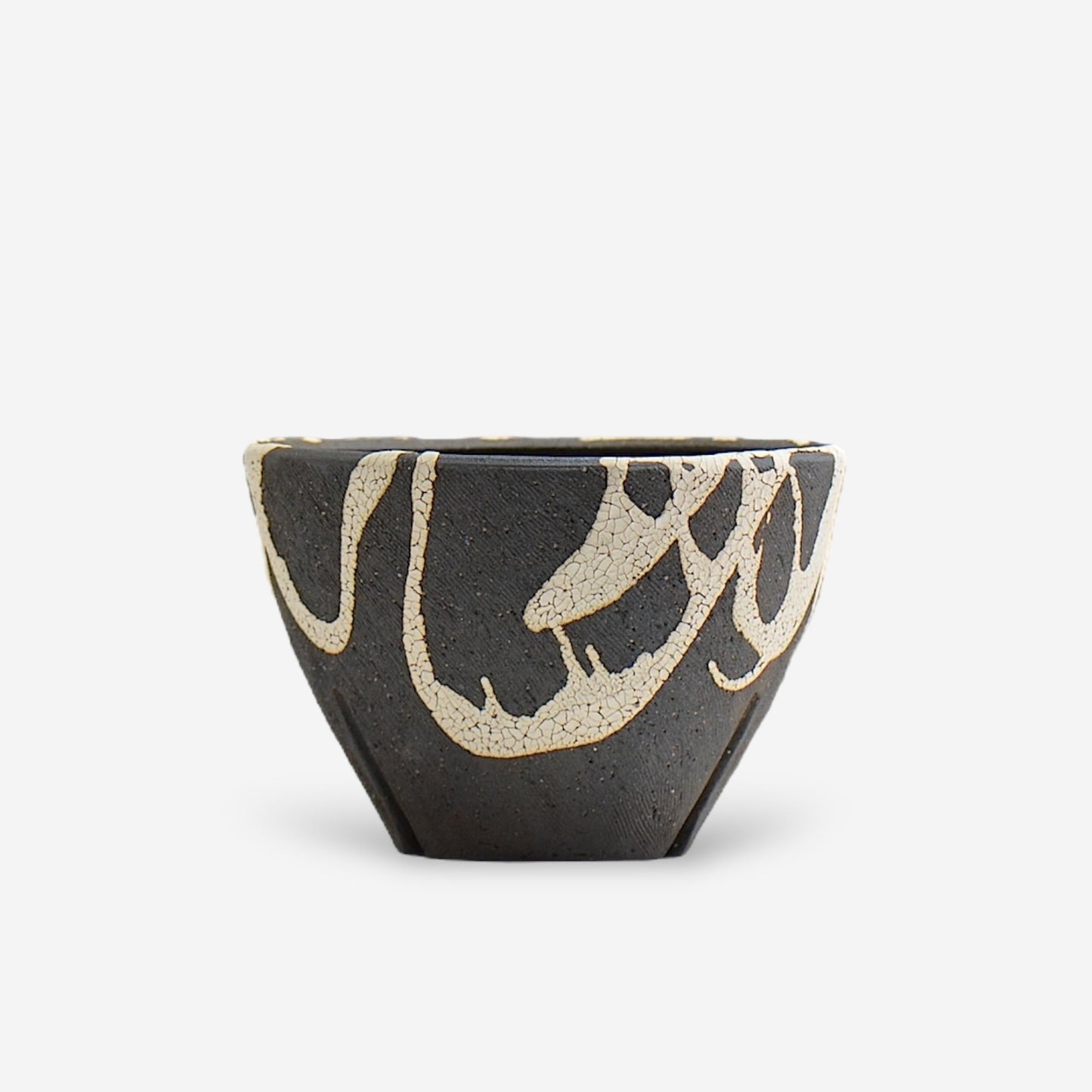 沼野 秀章 / 黒二白 / M / Nu02_bwh012/ 約φ13.2cm / 植木鉢