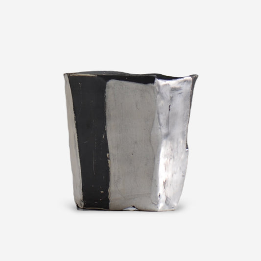 東絵里 kurogane02_01 / 銀彩 / M / 約φ10cm / 植木鉢