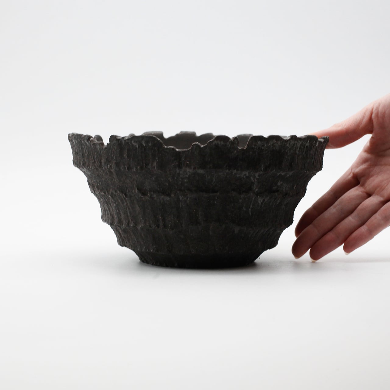 菊地元野 / AVOCADO BORDER ブラック 04/XL/ 約φ19cm / 植木鉢