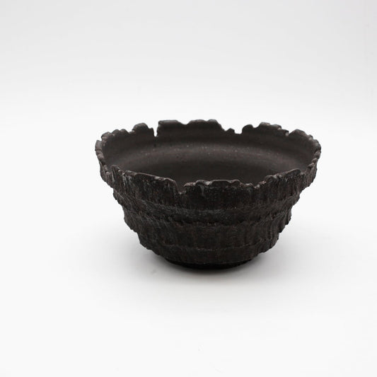 菊地元野 / AVOCADO BORDER ブラック 04/XL/ 約φ19cm / 植木鉢