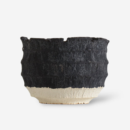 菊地元野 / AVOCADO BORDER ツートン 06 / XL / 約φ16.5cm / 植木鉢