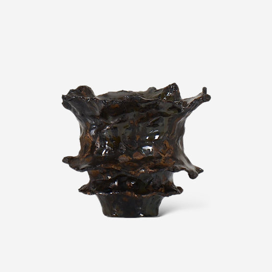 木村 貴史 / DEISAI 156 緑釉ブロンズ C1 <約 φ8cm>