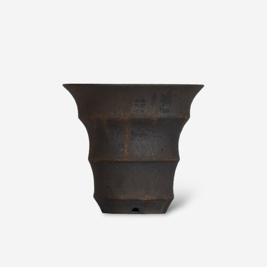 I - moniee / KUROKINUN07 - 08 / 約 φ12.9cm / 植木鉢