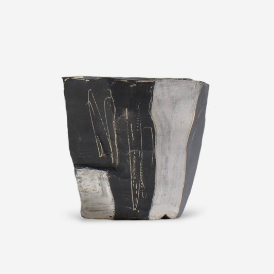 東絵里 kurogane02_02 / 銀彩 / M / 約φ10cm / 植木鉢