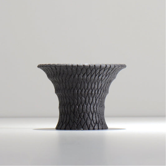 沖誠 / BARK_BLACK_01/ 約φ12~12.8cm / 植木鉢