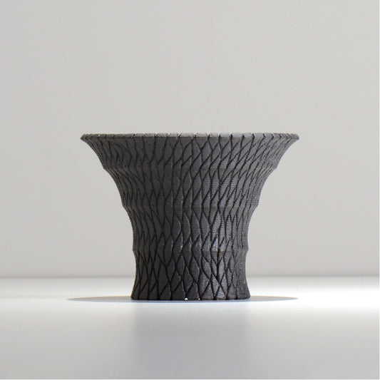 沖誠 / BARK_BLACK_02/ 約φ15.4~16.2cm / 植木鉢