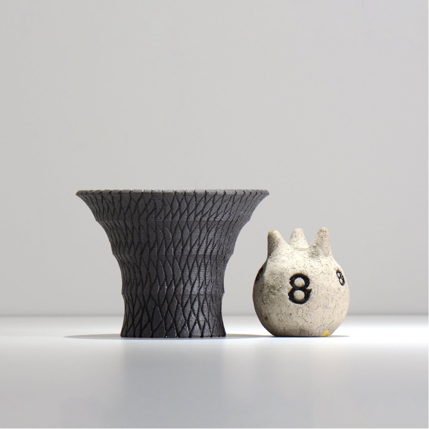 沖誠 / BARK_BLACK_02/ 約φ15.4~16.2cm  / 植木鉢