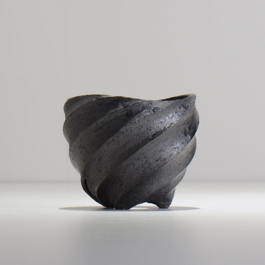 沖誠 / SPIIRAL_BLACK_01 / 約φ10.8~11.2cm / 植木鉢