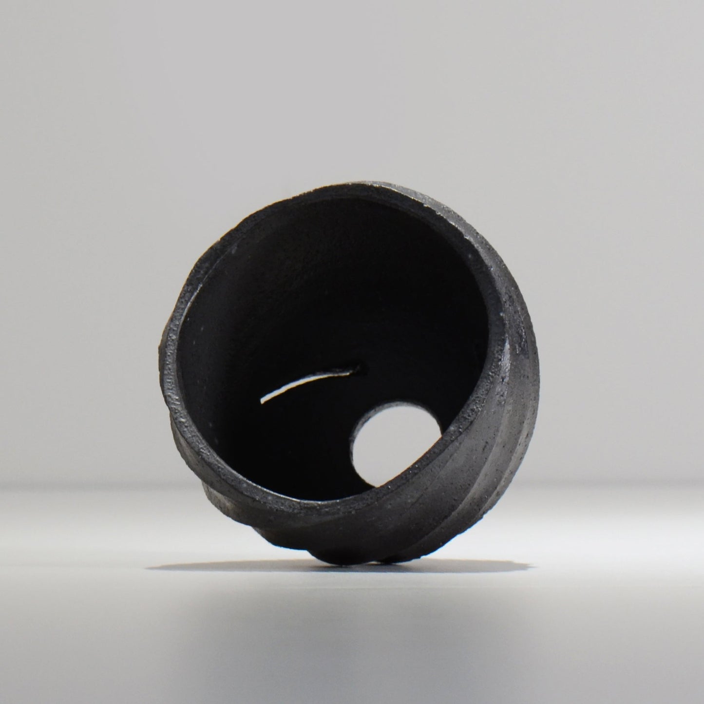 沖誠 / SPIIRAL_BLACK_01 / 約φ10.8~11.2cm / 植木鉢