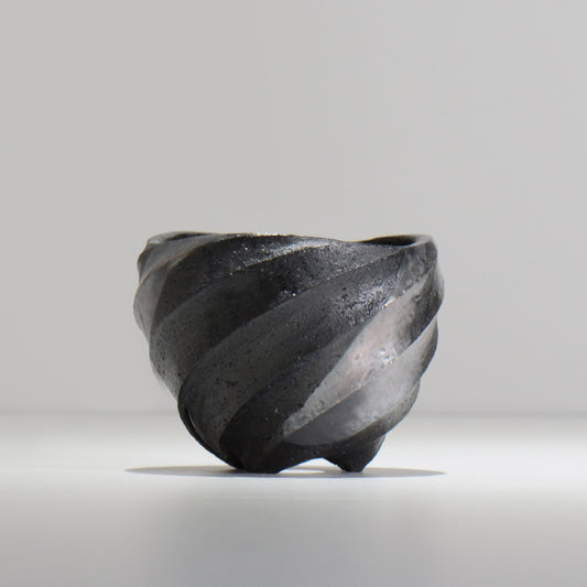 沖誠 / SPIIRAL_SILVER_03 / 約φ11.3cm / 植木鉢