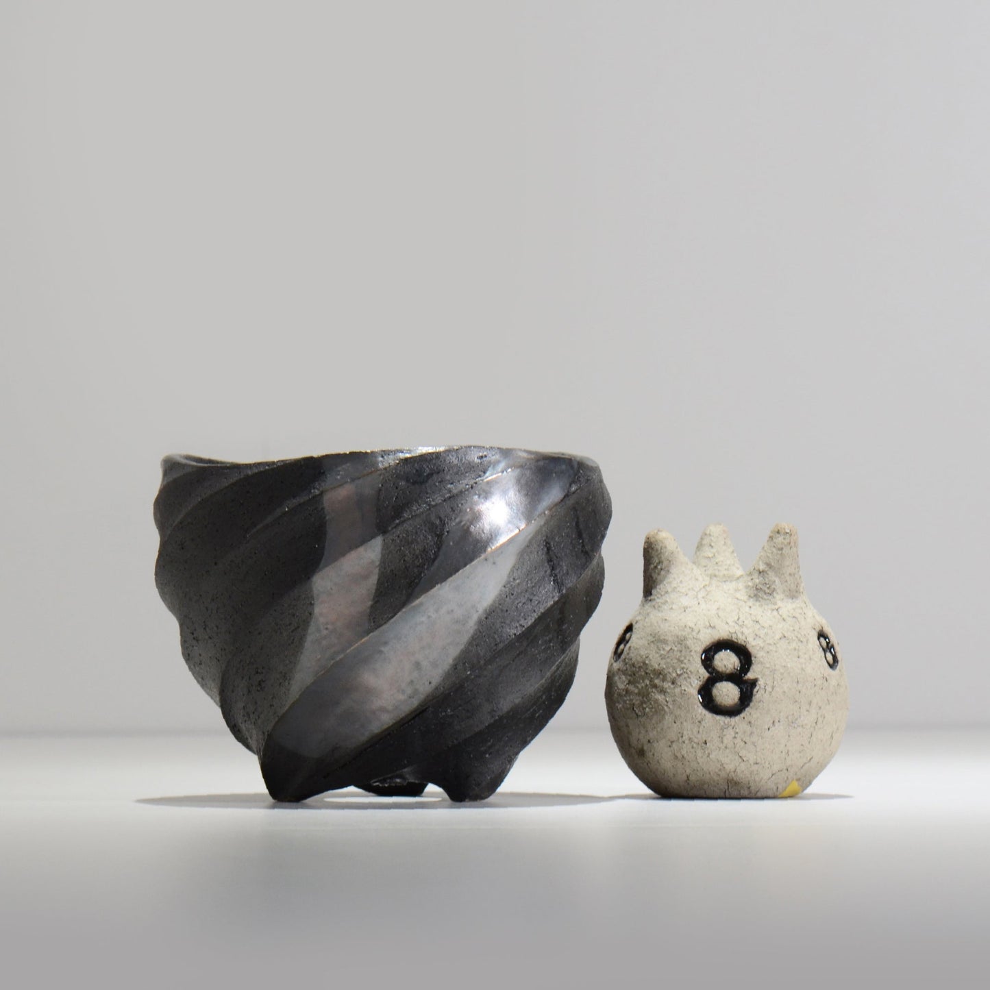 沖誠 / SPIIRAL_SILVER_09 / 約φ14.4cm  / 植木鉢