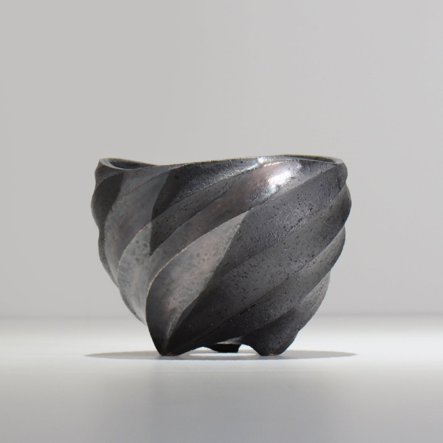 沖誠 / SPIIRAL_SILVER_11 / 約φ14.4cm / 植木鉢