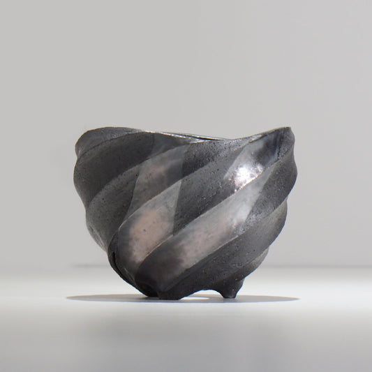 沖誠 / SPIIRAL_SILVER_12 / 約φ14.2cm / 植木鉢