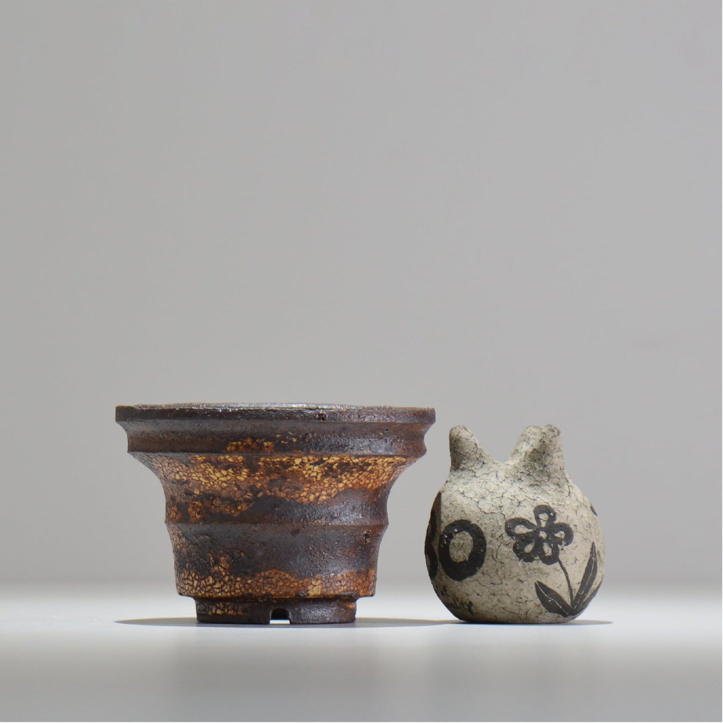 山下太 / ASOBO 罅(ひび)/ 09 / 約 φ12.5cm / 植木鉢