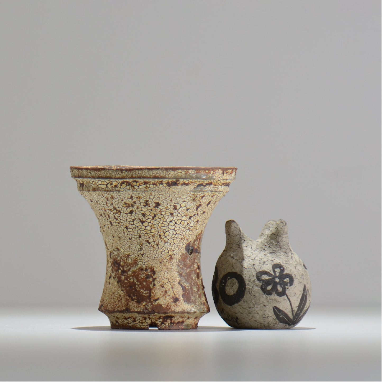 山下太 / ASOBO 罅(ひび)/ 11 / 約 φ12.2cm / 植木鉢