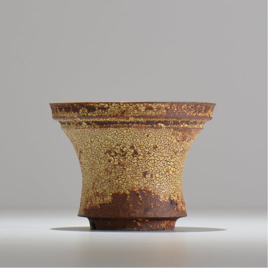 山下太 / ASOBO 罅(ひび)/ 13 / 約 φ13.3cm / 植木鉢