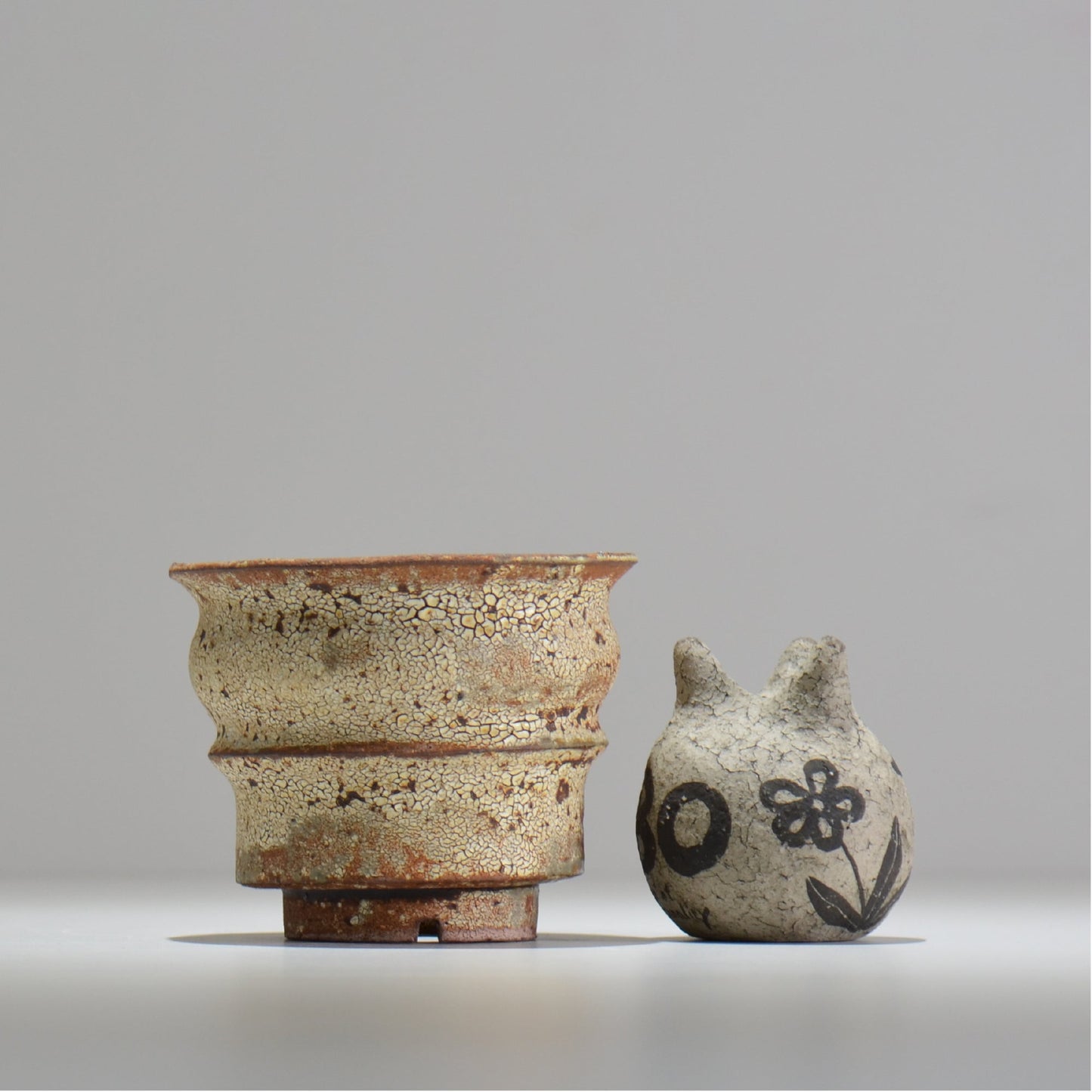 山下太 / ASOBO 罅(ひび)/ 15 / 約 φ12.4cm / 植木鉢