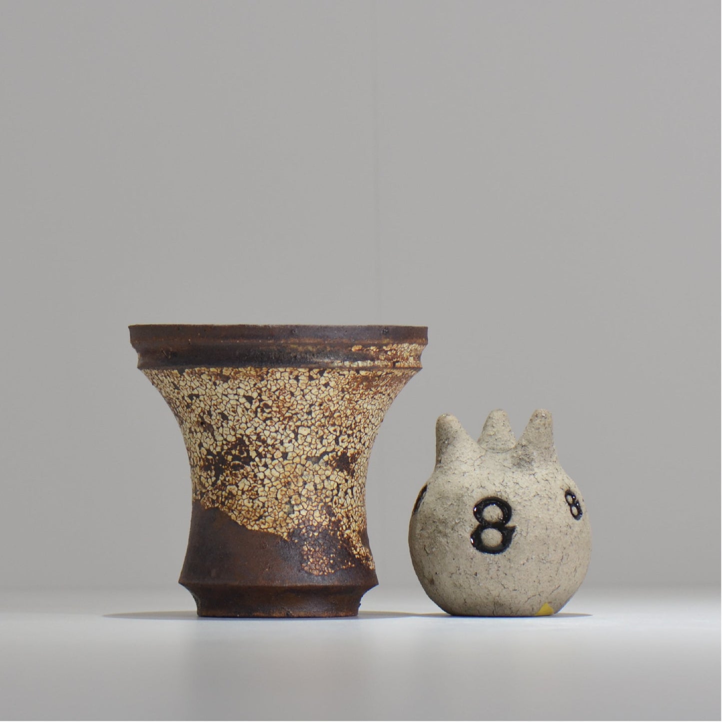 山下太 / ASOBO 罅(ひび)/ 27 / 約 φ12.3cm / 植木鉢