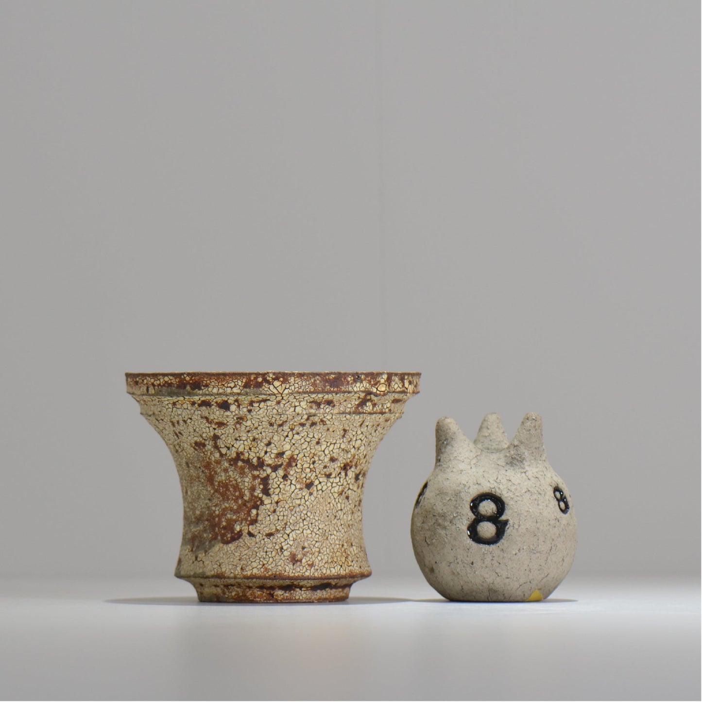 山下太 / ASOBO 罅(ひび)/ 29 / 約 φ13.3cm / 植木鉢