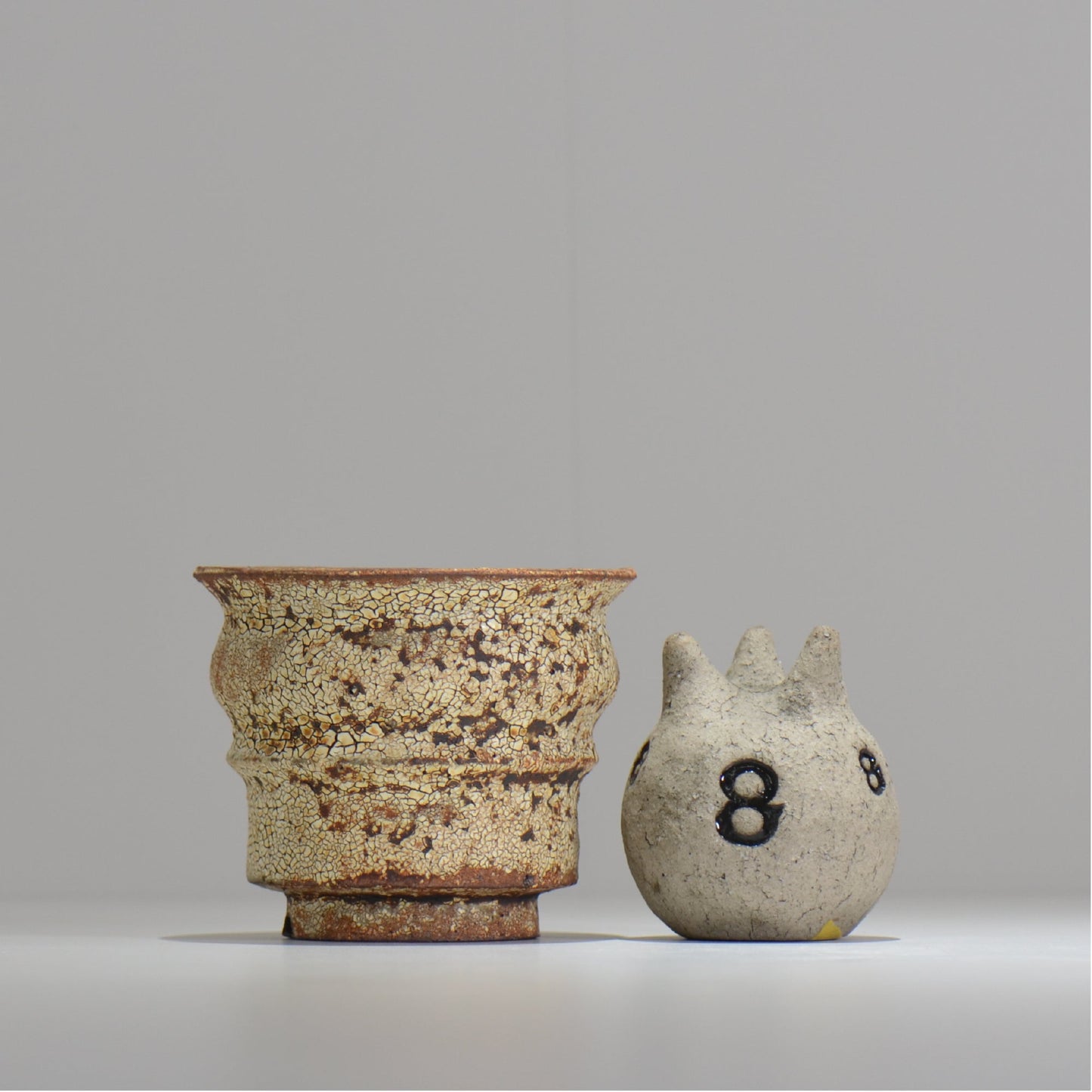 山下太 / ASOBO 罅(ひび)/ 31 / 約 φ12cm / 植木鉢