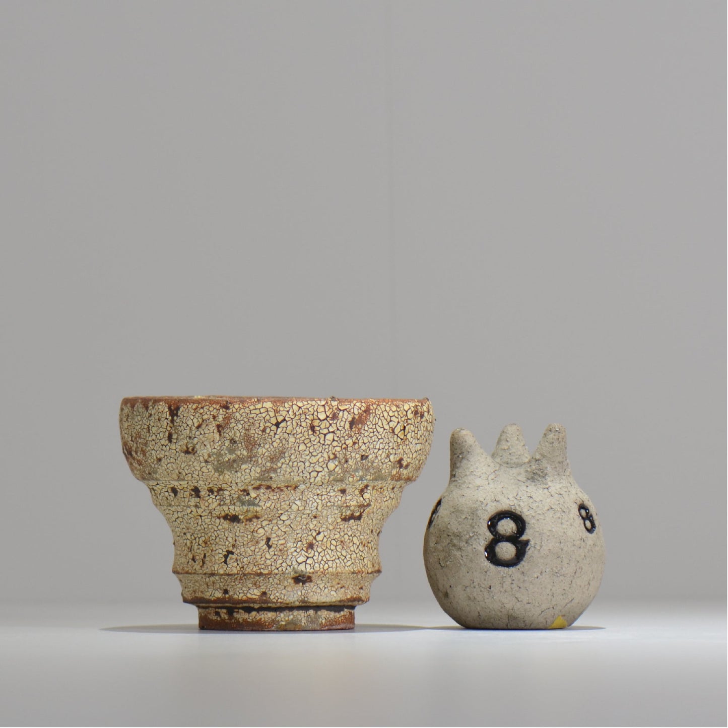 山下太 / ASOBO 罅(ひび)/ 32 / 約 φ12.5cm / 植木鉢