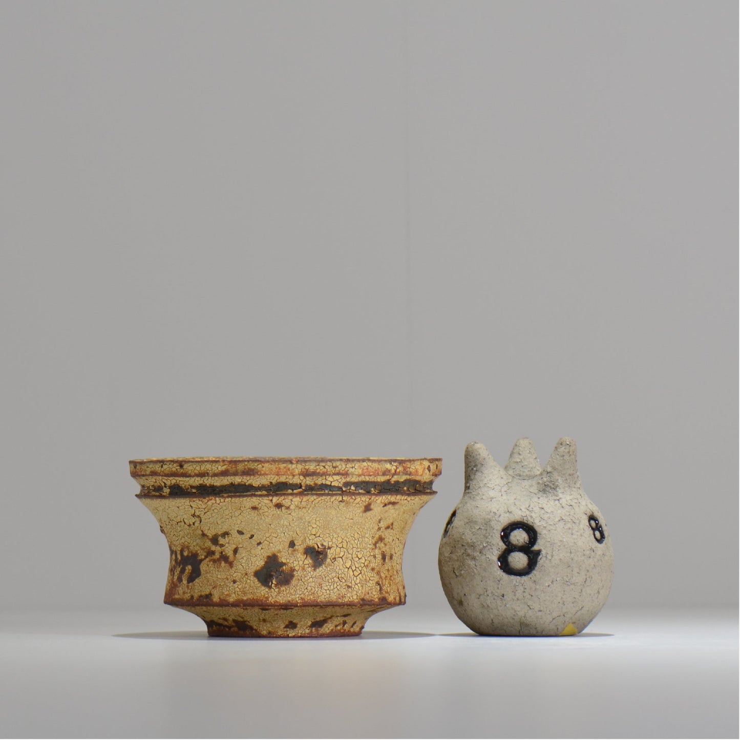 山下太 / ASOBO 罅(ひび)/ 33 / 約 φ13.3cm / 植木鉢
