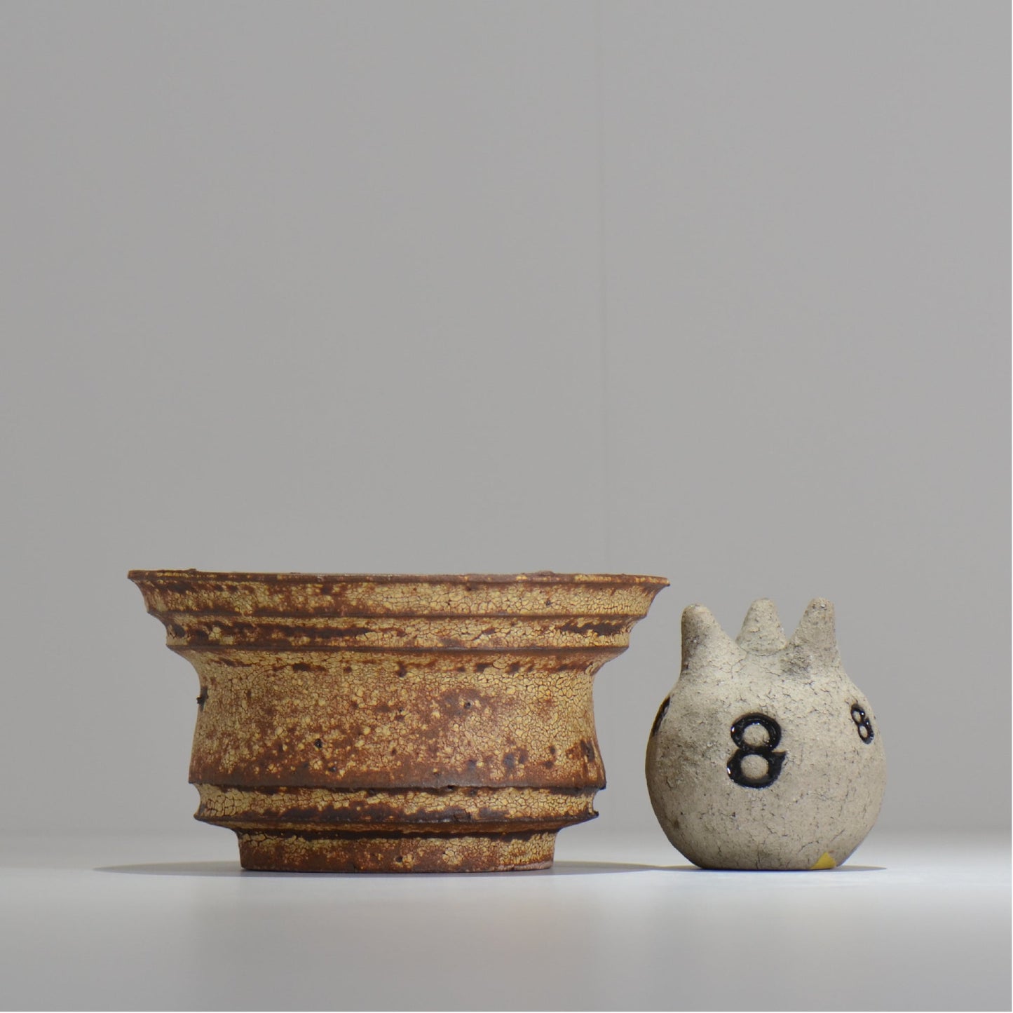 山下太 / ASOBO 罅(ひび)/ 35 / 約 φ17cm / 植木鉢