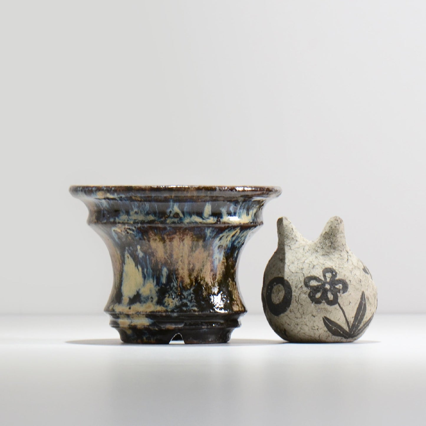 ヒノモトナツミ / 縁-ふち- / cone2_27 /  約 φ13.8cm / 植木鉢