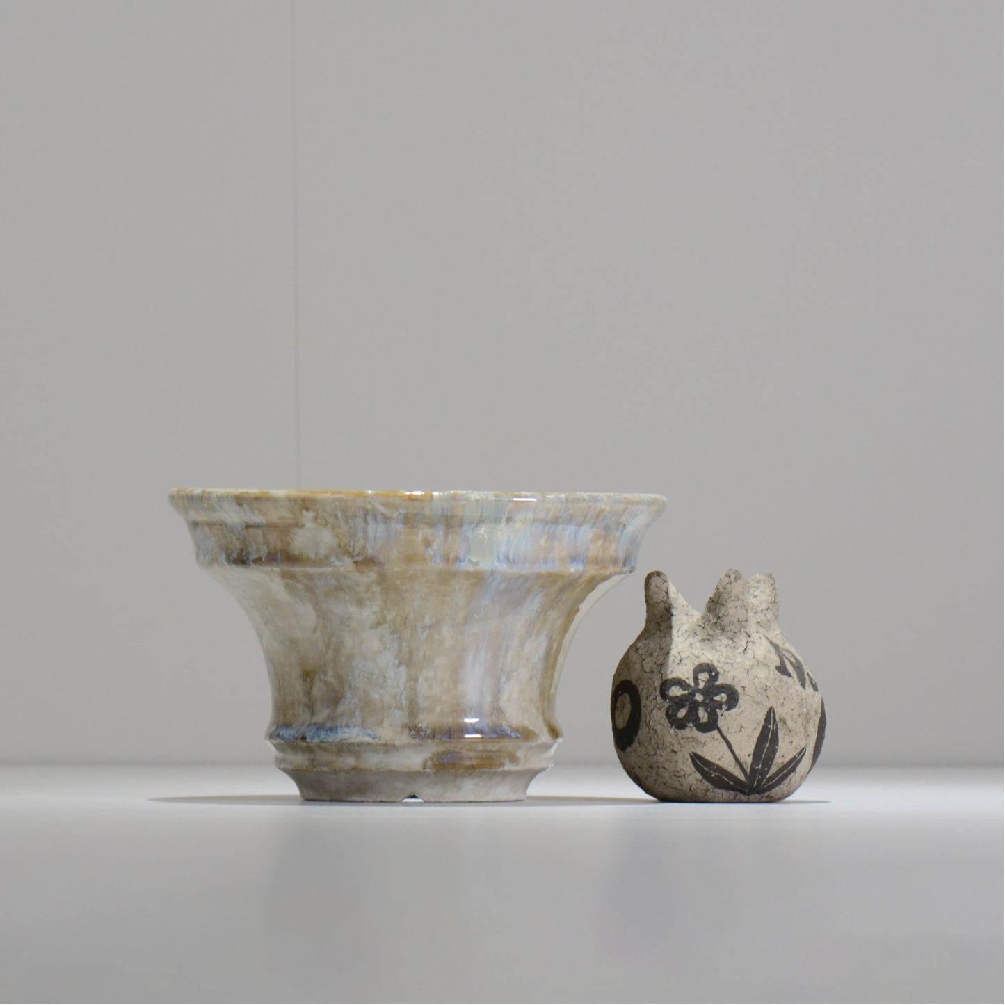 ヒノモトナツミ / 縁-ふち- /cone3_fu52_l/ 約φ17.9cm / 植木鉢