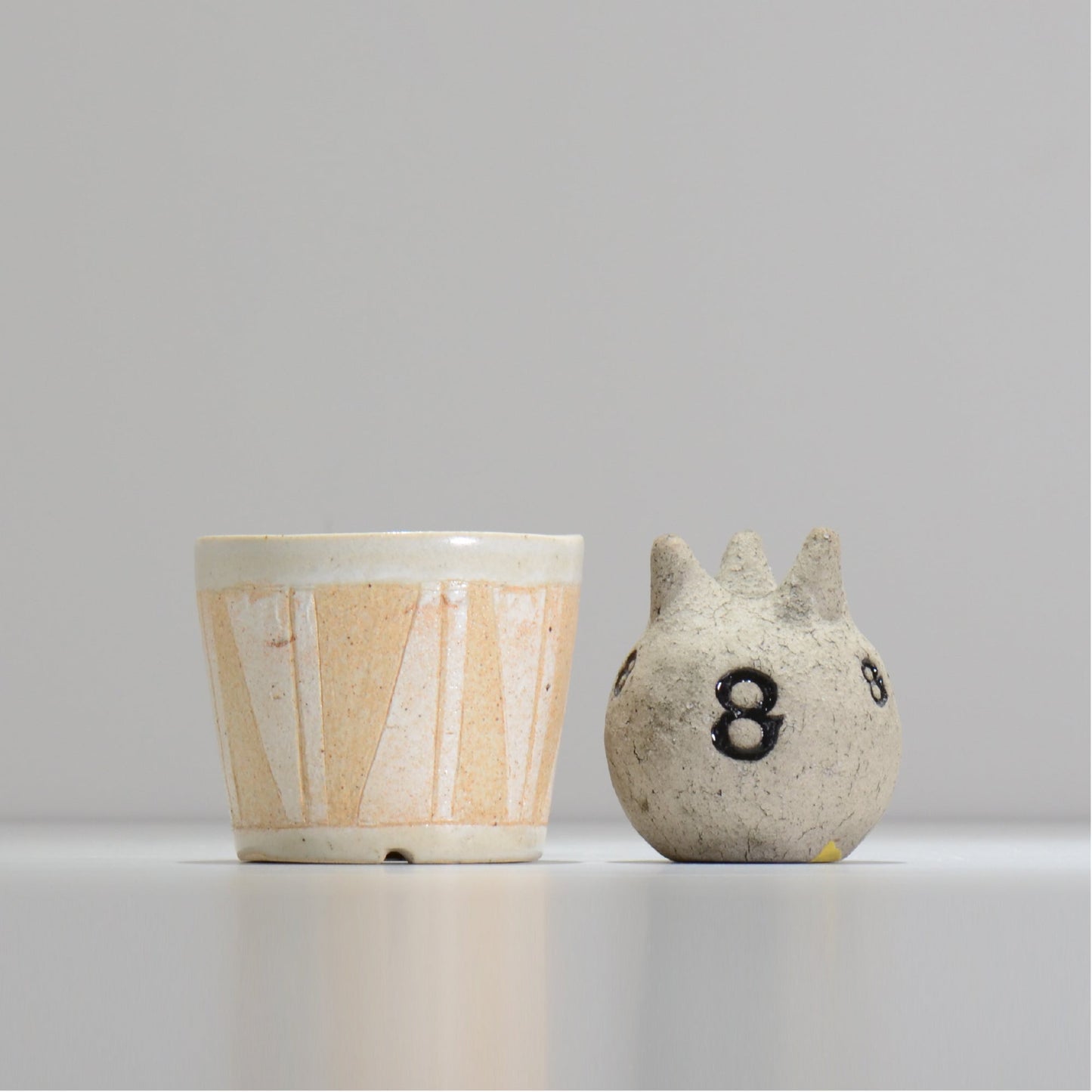 鈴木典子/ folk art 01 / 約 φ9.7m / 植木鉢