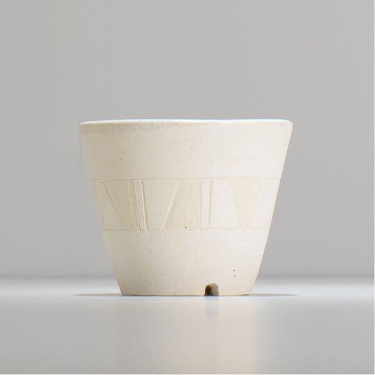 鈴木典子/ folk art 03/ 約 φ12cm / 植木鉢