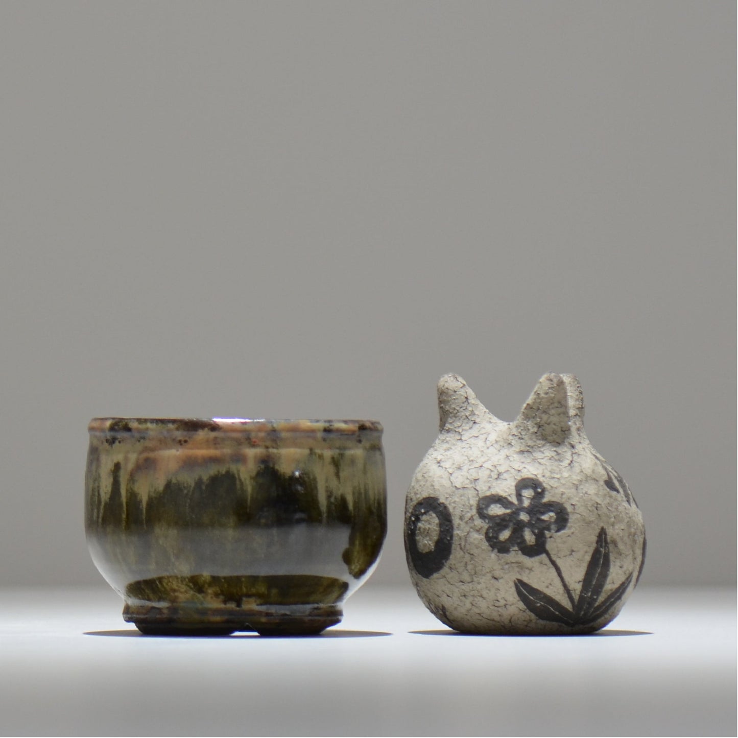 ヒノモトナツミ / 鈍-にび- / hn01_25nibi_s /  約 φ9cm / 植木鉢