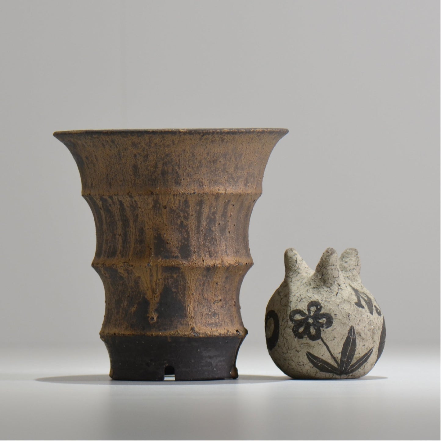 I - moniee / KUROKINUN/ im_kk01_m/ 約 φ15cm / 植木鉢