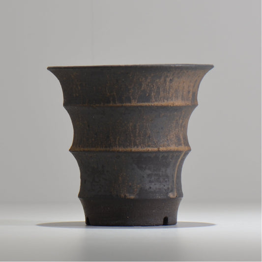 I - moniee / KUROKINUN/ im_kk03_m / 約 φ14.7cm / 植木鉢