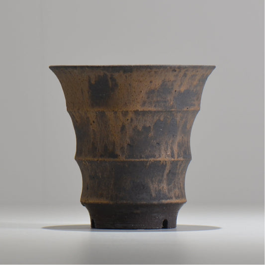 I - moniee / KUROKINUN/ im_kk06_m / 約 φ14.3cm / 植木鉢