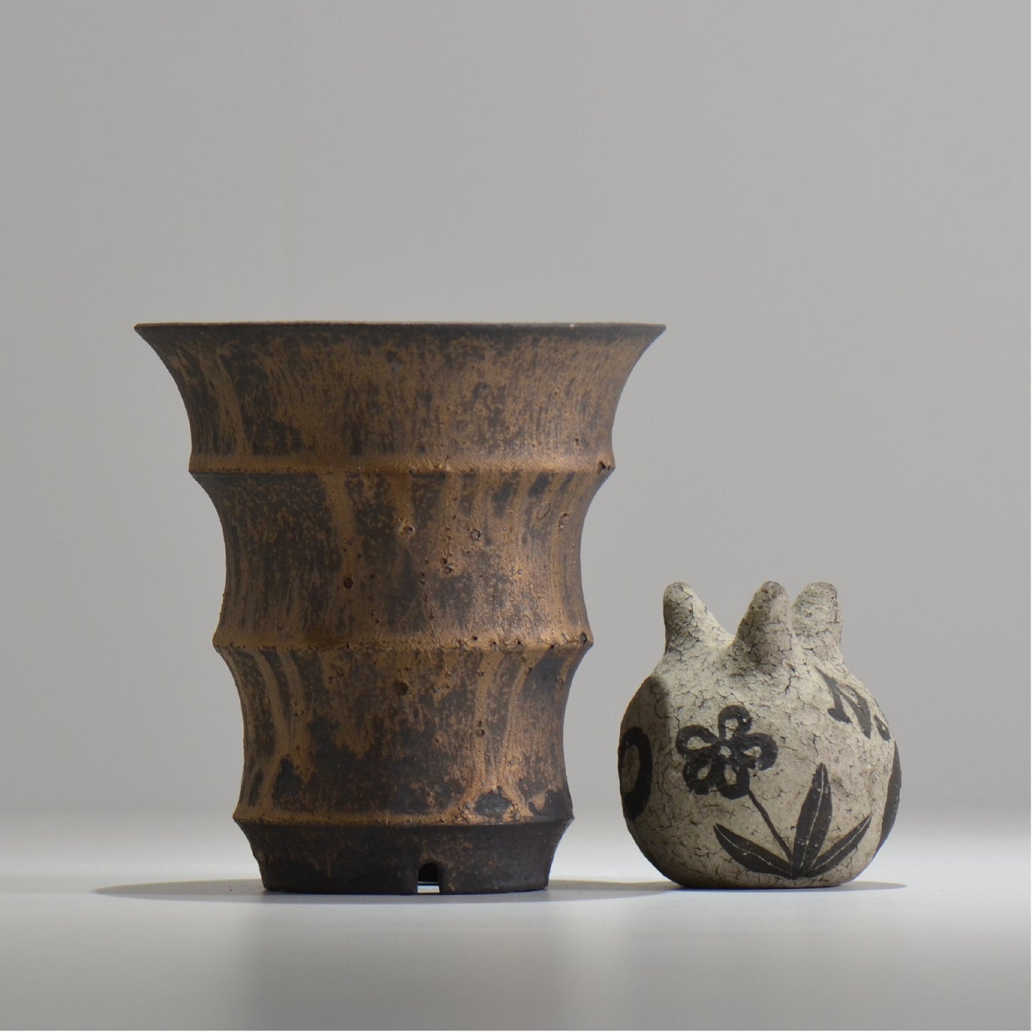I - moniee / KUROKINUN/ im_kk09_m / 約 φ14.5cm / 植木鉢