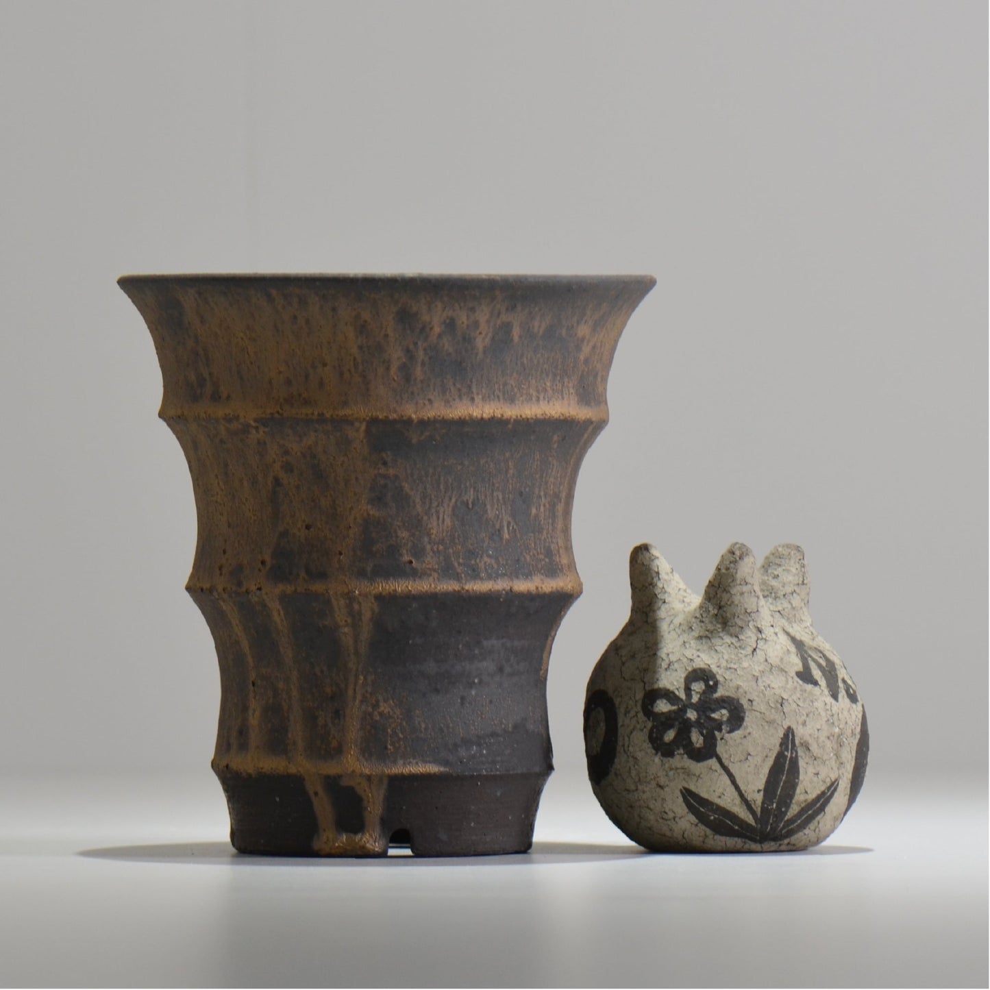 I - moniee / KUROKINUN/ im_kk12_m / 約 φ14.5cm / 植木鉢