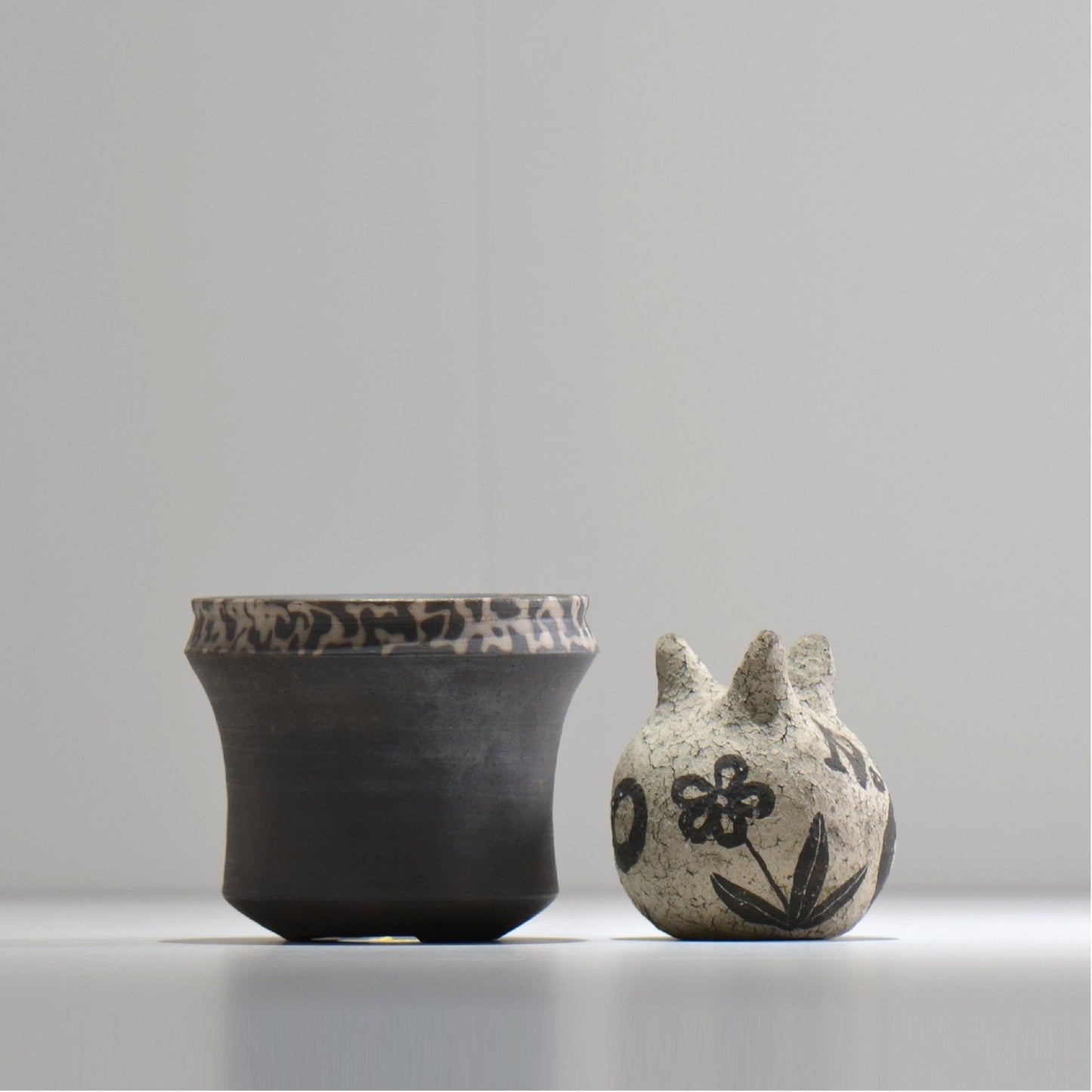 齋藤研一 / 雲龍 ken3- man001/ 約φ10.3cm / 植木鉢