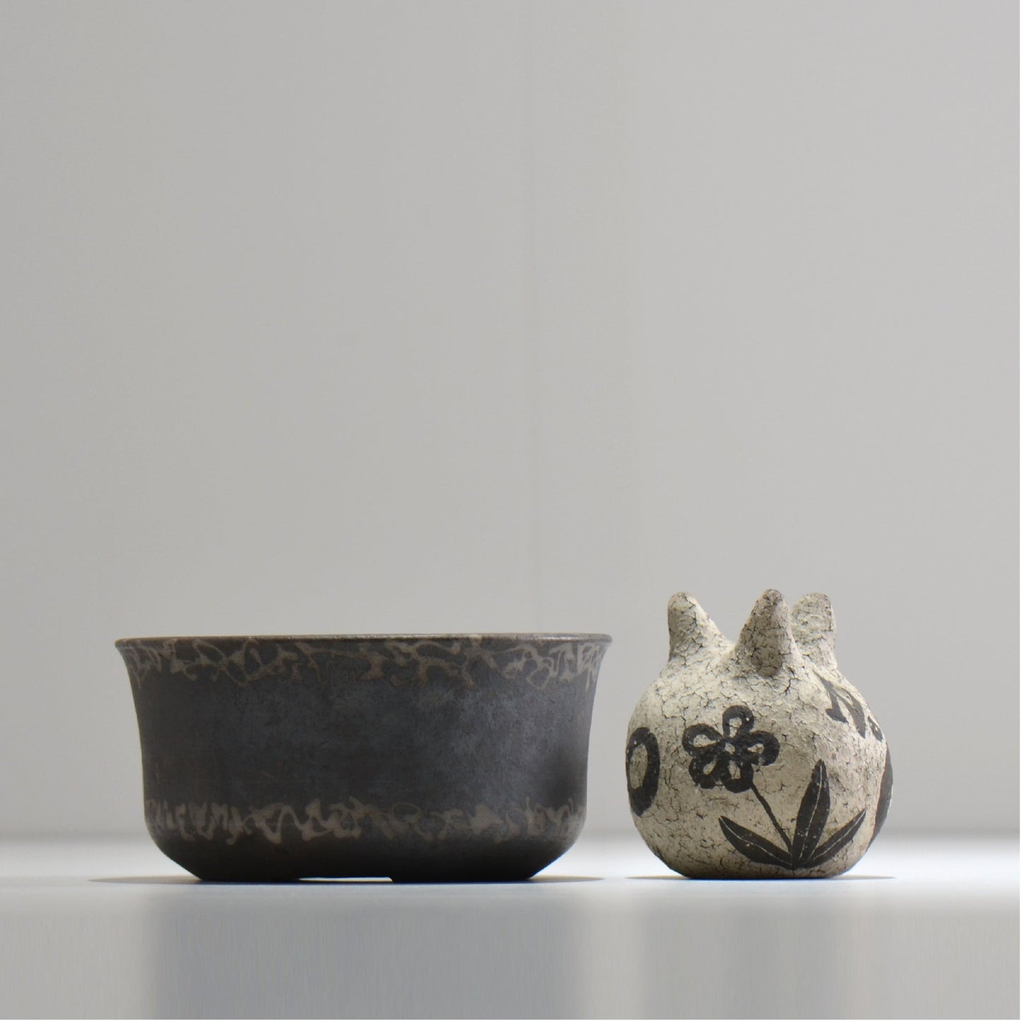 齋藤研一 / 雲龍 ken3- man009/ 約φ14.2cm / 植木鉢