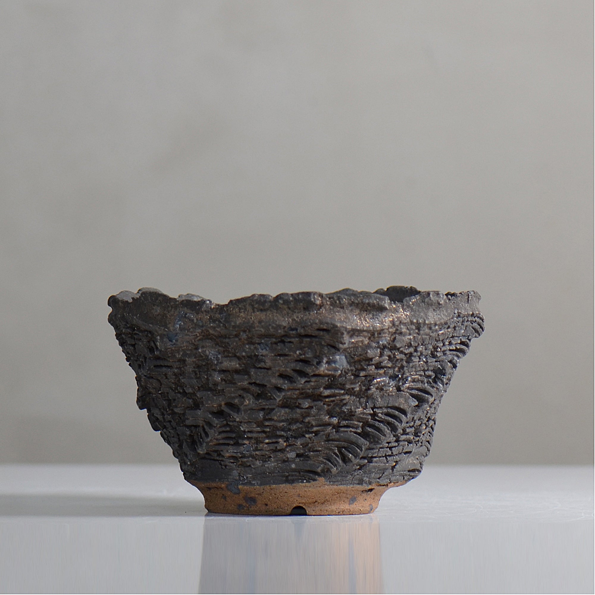 菊地元野 / DANSOU GLOSS ブラック / kg2_db16_m / 約φ14cm / 植木鉢