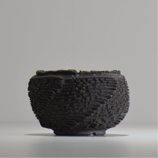 菊地元野 / DANSOU GLOSS ブラック / kg_db02_s / 約φ9.5cm / 植木鉢