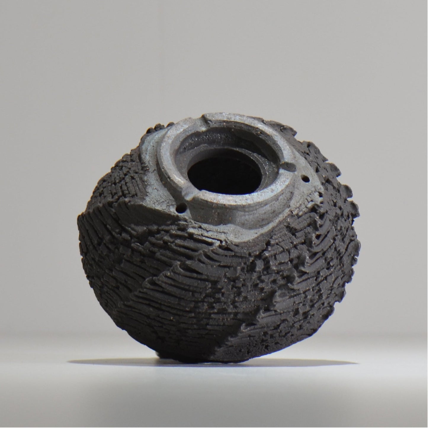 菊地元野 / DANSOU GLOSS ブラック / kg_db25_s / 約φ10cm / 植木鉢