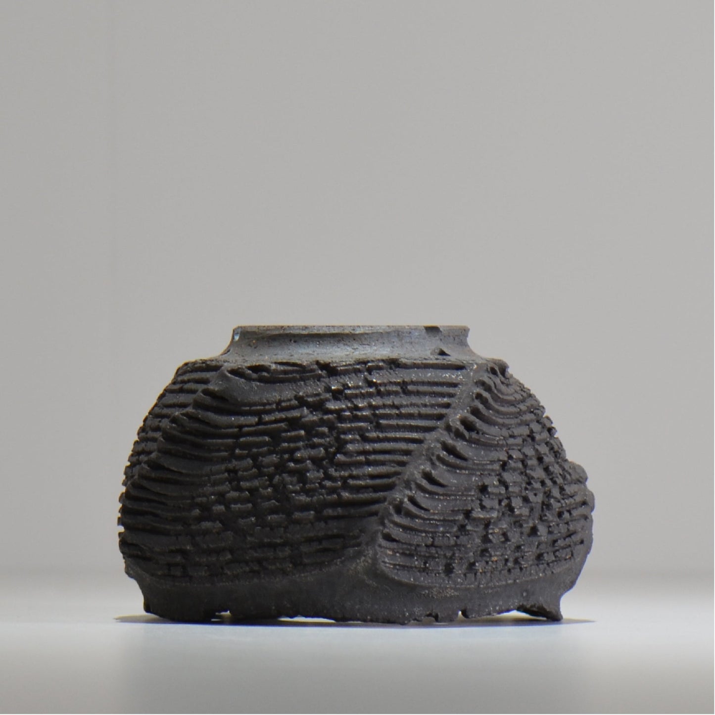 菊地元野 / DANSOU GLOSS ブラック / kg_db26_s / 約φ11.5cm / 植木鉢