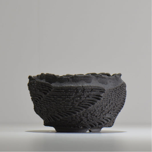 菊地元野 / DANSOU GLOSS ブラック / kg_db43_m / 約φ14cm / 植木鉢