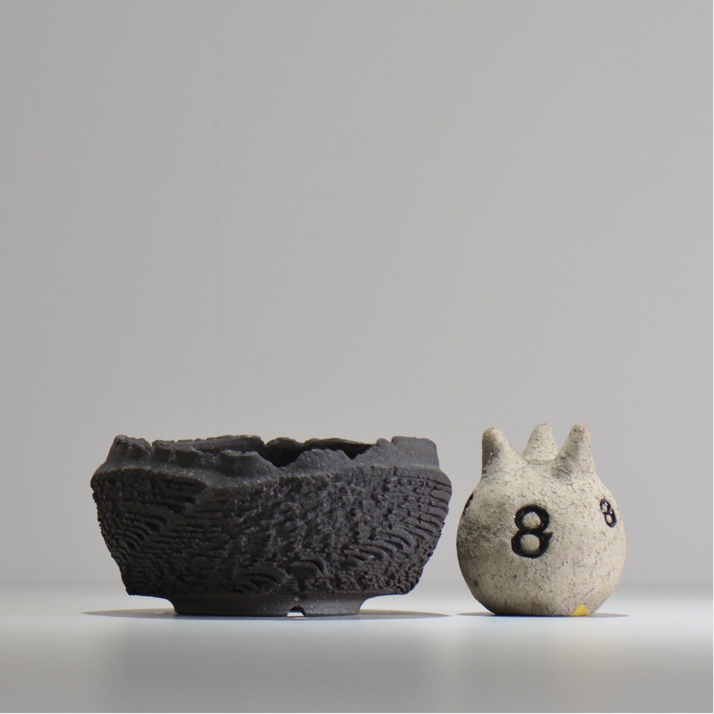 菊地元野 / DANSOU GLOSS ブラック / kg_db44_m / 約φ14cm / 植木鉢