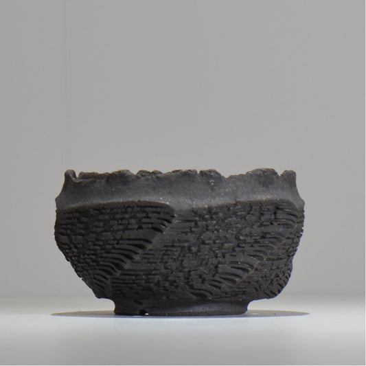 菊地元野 / DANSOU GLOSS ブラック / kg_db45_m / 約φ14cm / 植木鉢